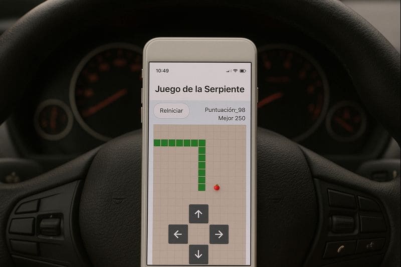 Keyboard arrow icons and swipe gesture indicating the snake's controls